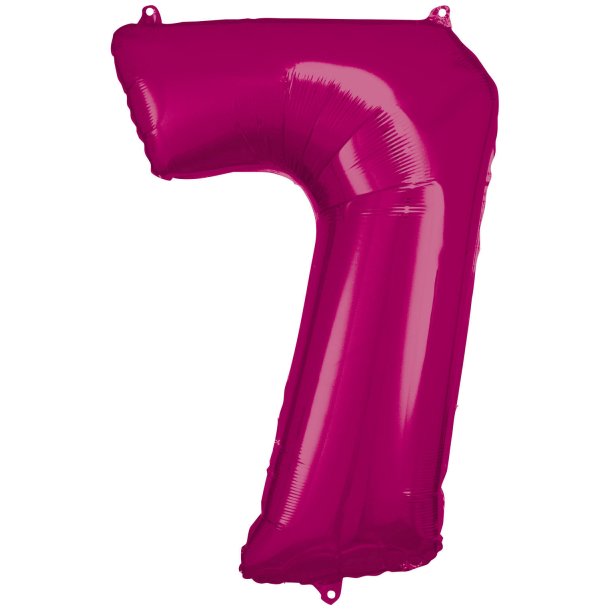 Folieballon - Tal ballon 7 Pink 86 cm