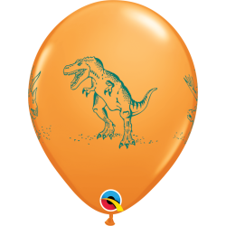 Ballon - Dinosaurs in Action - Assorterede farver - 11''