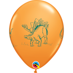 Ballon - Dinosaurs in Action - Assorterede farver - 11''