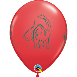 Ballon - Dinosaurs in Action - Assorterede farver - 11''