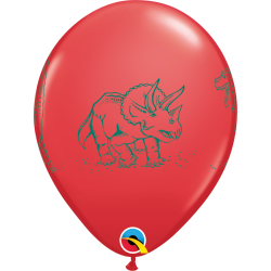 Ballon - Dinosaurs in Action - Assorterede farver - 11''