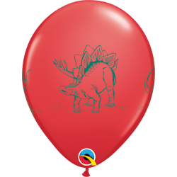 Ballon - Dinosaurs in Action - Assorterede farver - 11''