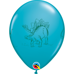 Ballon - Dinosaurs in Action - Assorterede farver - 11''