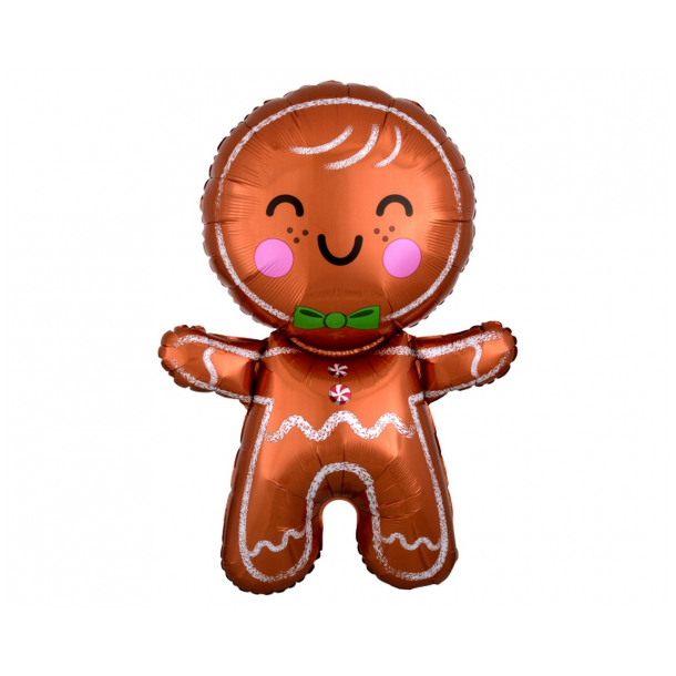 Folieballon -  "Gingerbread Man" - 55x78 cm