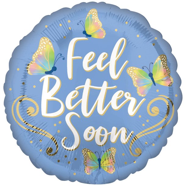 Folieballon - Feel Better Butterflies