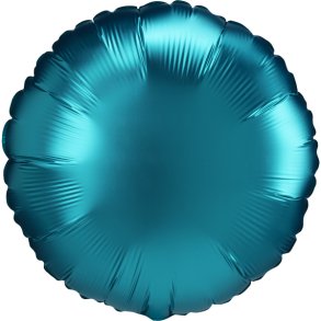 Folieballon - Rund - Satin Aqua 18''