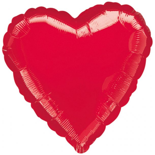 Folieballon - Jumbo Metallic Red Heart