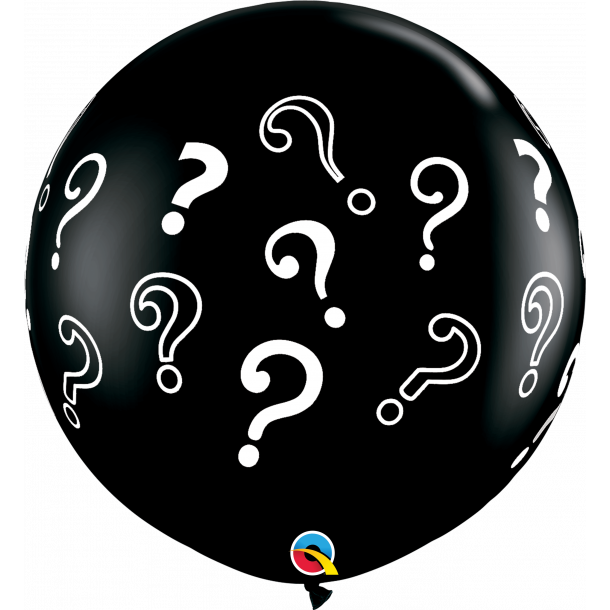 Ballon - Question Marks - Gender Reveal 3'