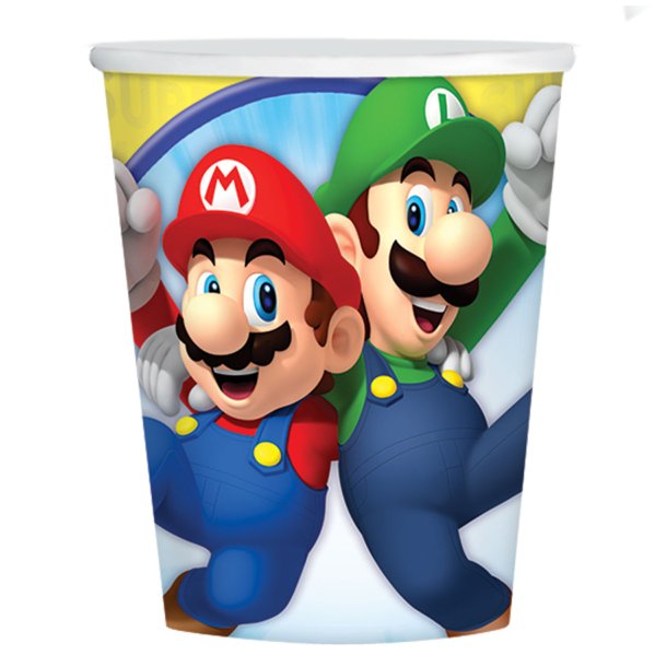 Papkopper - Super Mario - 8 stk. -  250 ml