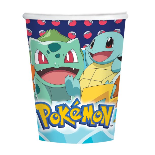 Papkopper - Pokemon - 8 stk. -  250 ml