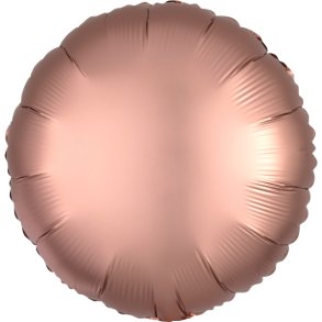 Folieballon - Rund - Silk Lustre Rose Copper - 18''
