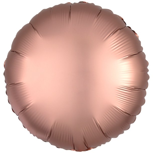 Folieballon - Rund - Silk Lustre Rose Copper - 18''