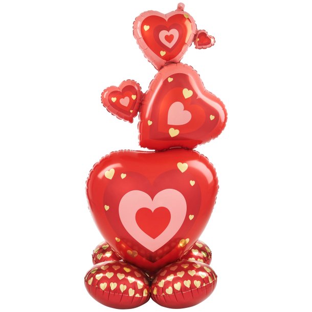 AirLoonz - Stacking Hearts - 63 cm x 139 cm