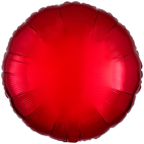 Folieballon - Rund - Metallic Red - 18''