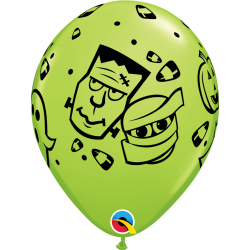 Ballon - Halloween Fun - Assorterede farver - 11''