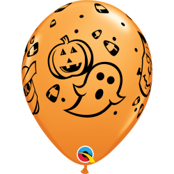 Ballon - Halloween Fun - Assorterede farver - 11''