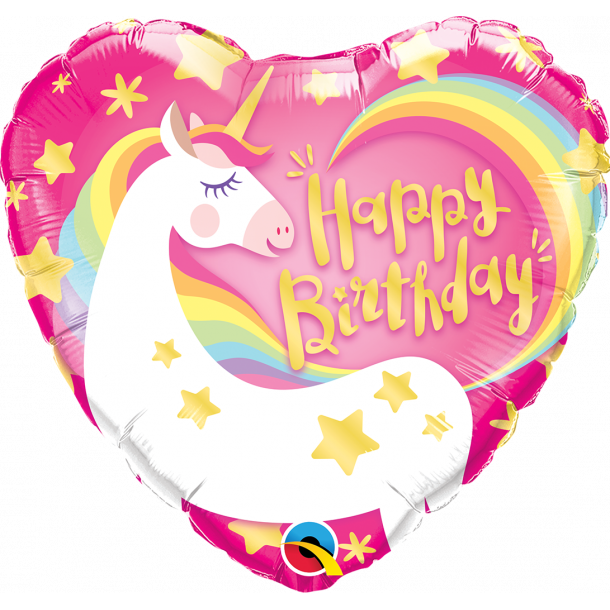 Folieballon - Birthday Magical Unicorn - 18''