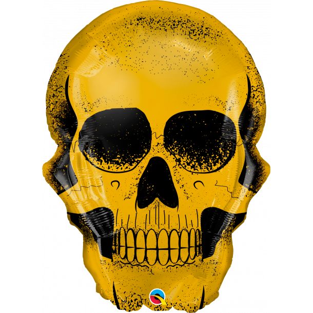 Folieballon - Golden Skull - 36''