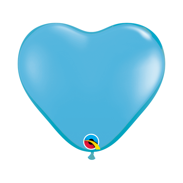 Ballon - Hjerte, Pale Blue 6''