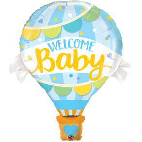 Folieballon - Welcome Baby Boy 42'' / 107 cm.