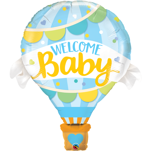 Folieballon - Welcome Baby Boy 42'' / 107 cm.