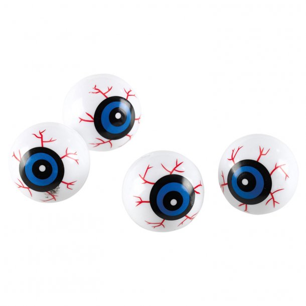 Halloween Eyeballs - Plastik - 6 stk