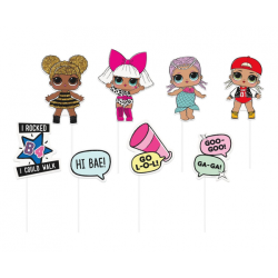 Photo booth props LOL SURPRISE, 8 stk