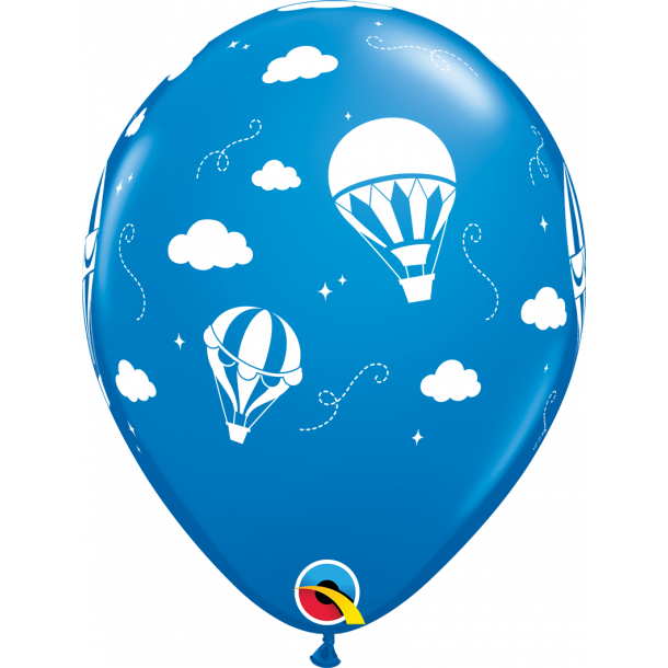 Ballon - Hot Air Balloons, Dark Blue, 11''