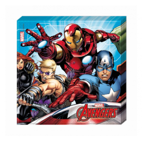 Servietter Mighty Avengers, size 33 x 33 cm, 20 stk