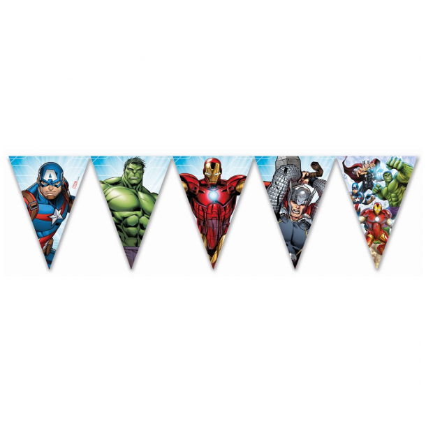 Banner Mighty Avengers, triangle flags