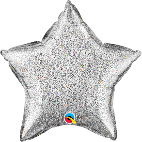 Folieballon - Glittergraphic Slv - 20''