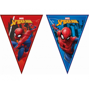 Banner Spiderman Team Up, triangle flags