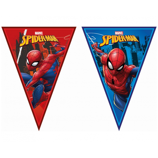 Banner Spiderman Team Up, triangle flags