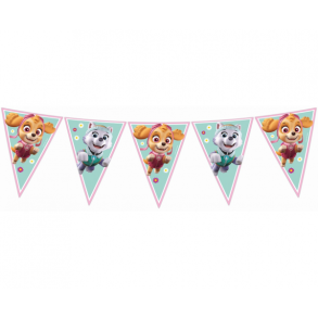 Flag banner Paw Patrol Skye and Everest