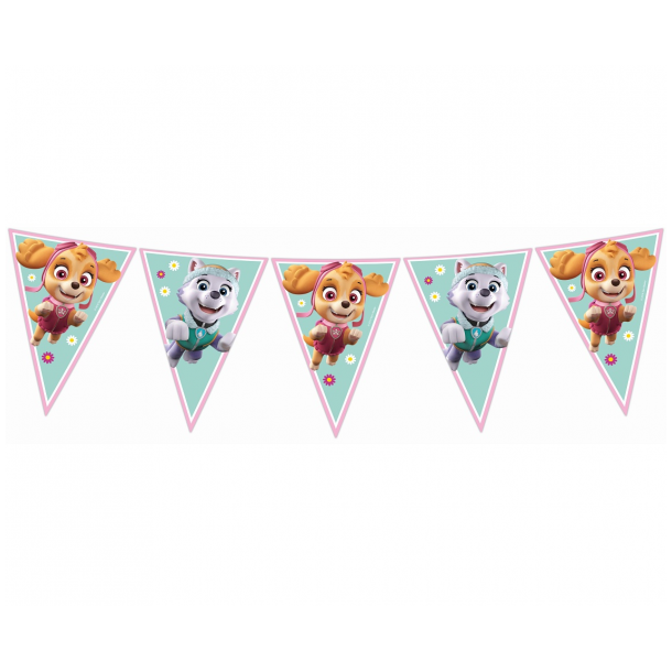 Flag banner Paw Patrol Skye and Everest