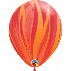 Ballon - Red Orange Rainbow 11