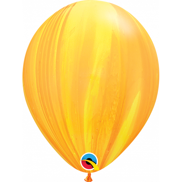 Ballon - Yellow Orange Rainbow 11" SuperAgate