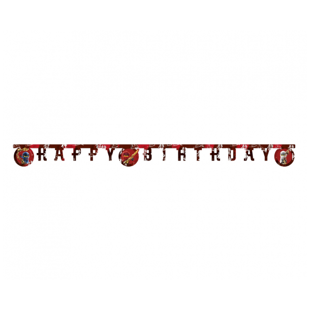 Lego Ninjago Happy Birthday banner - 200 cm