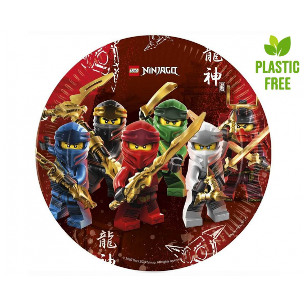 Paptallerkner Lego Ninjago, next generation, 23cm, 8 stk