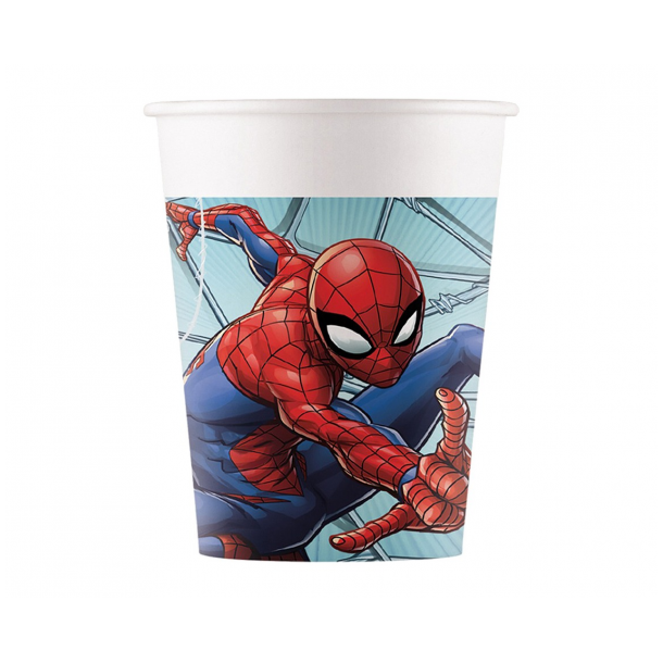 Papkopper - Spiderman Team Up, 200ml, 8 stk.