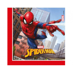 Servietter Spiderman Crime Fighter, 33x33 cm, 20 stk