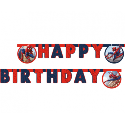 Banner "Spiderman Crime Fighter" - Happy Birthday