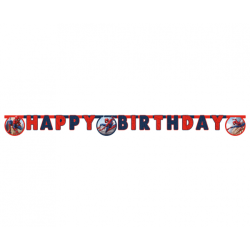 Banner "Spiderman Crime Fighter" - Happy Birthday