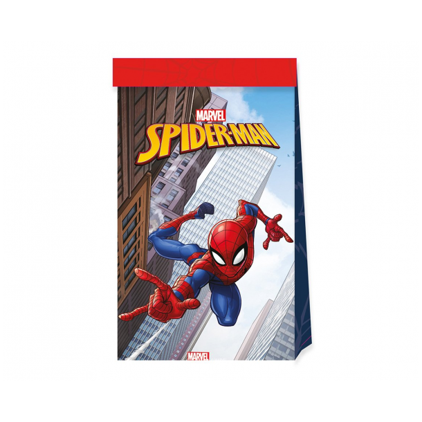 Papirsposer -  Spiderman Crime Fighter, 4 stk. 