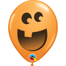 Ballon - Halloween Faces - Assorterede farver - 5''