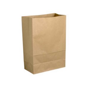 Brun pose, stor - 32x17x43cm - 1 stk.