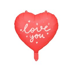 Folieballon - Hjerte ''I love you'', 45 cm