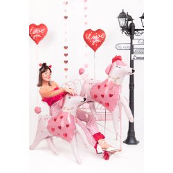 Folieballon - Hjerte ''I love you'', 45 cm