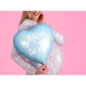 Folieballon - Mom to Be, 35cm, blue