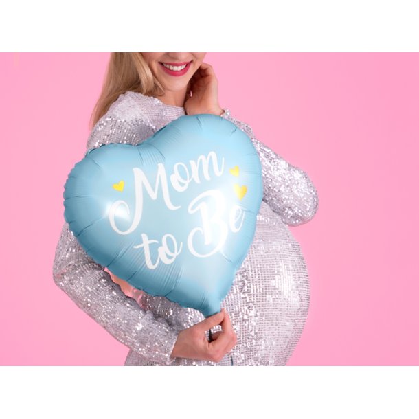 Folieballon - Mom to Be, 35cm, blue